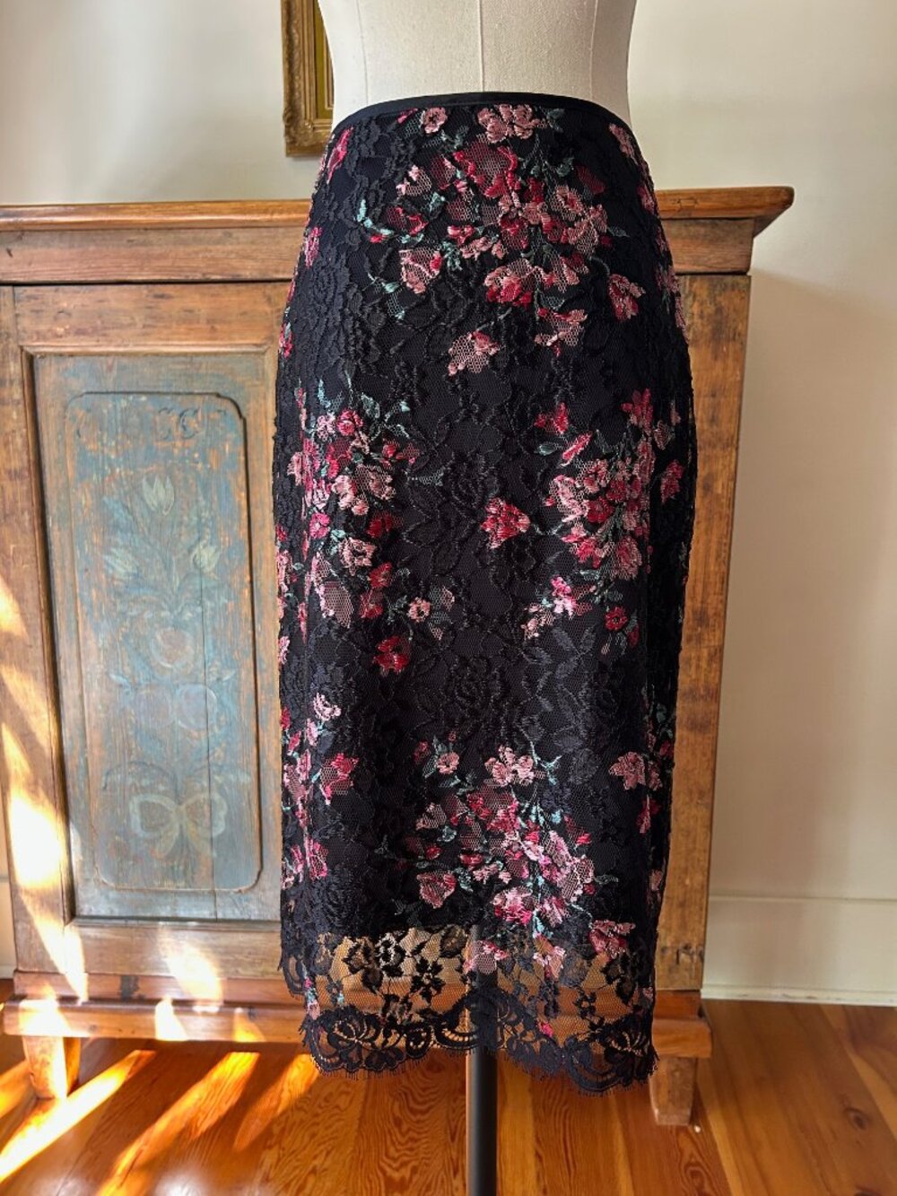 Vintage Betsey Johnson New York Lace Skirt